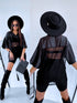 Lace T-shirt "BLACKNESS"